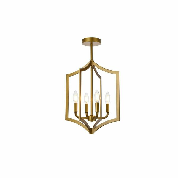 Cling Kiera 4 Lights Pendant Brass CL2954362